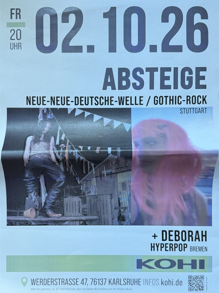 KOHI Plakat - Absteige 2.10.2026