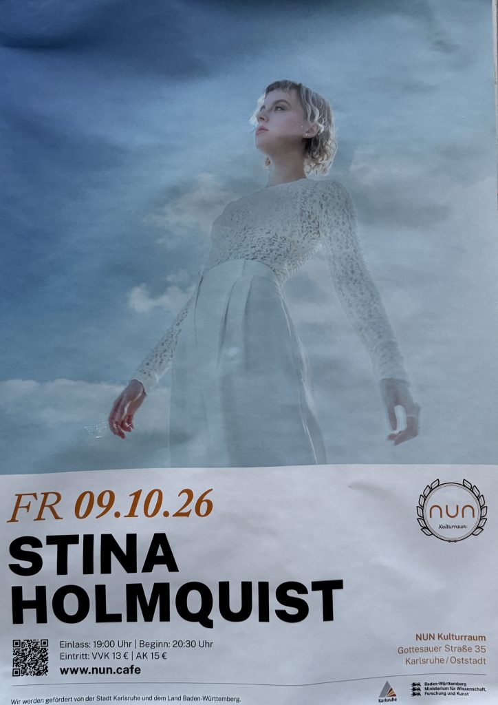 Stina Holmquist im NUN am 09.10.2026