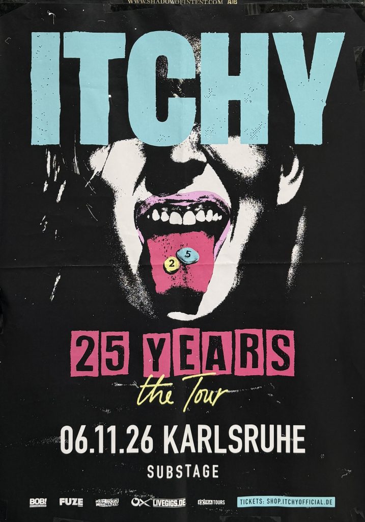Itchy 25 Years the Tour am 06.11.2026 in Karlsruhe im Substag