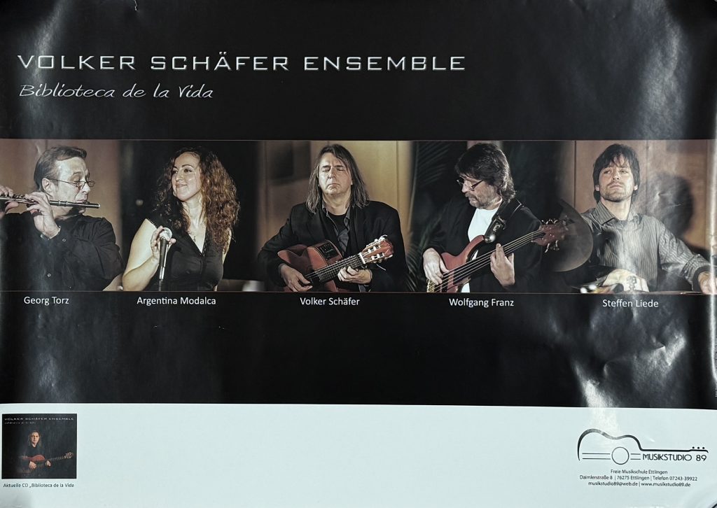 Volker Schäfer Ensemble "Biblioteca de la Vida" mit Georg Torz, Argentina Modalca, Volker Schäfer, Wolfgang Franz und Steffen Liede