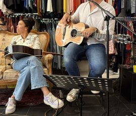 Sandrine Neye, Rolf Ableiter im Laden Zwei beim Konzert am 06.09.2025 Sandrine Neye, Rolf Ableiter im Laden Zwei beim Konzert am 06.09.2025