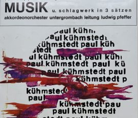 Akkordeonorchester Untergrombach Leitung: Ludwig Pfeffer - Musik für doppelchöriges Akkordeonorchester und Schlagwerk in 3 Sätzen. Akkordeonorchester Untergrombach Leitung: Ludwig Pfeffer - Musik für doppelchöriges Akkordeonorchester und Schlagwerk in 3 Sätzen.