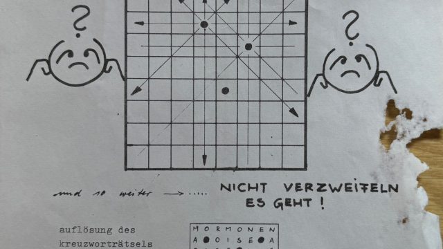 Groovy war eine Zeitschrift des interkonfessionellen Jugendclubs Wr an der Friedenskirche in Karlsruhe Weiherfeld - Rätsel